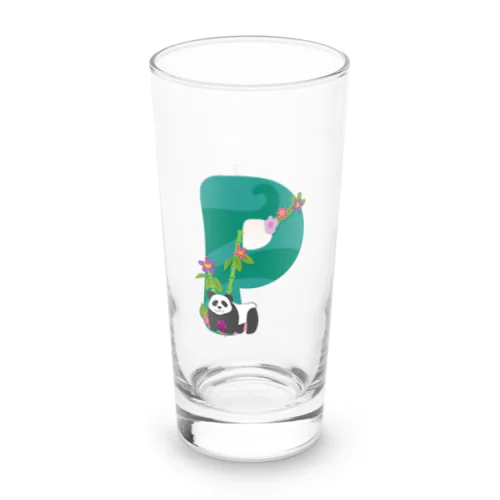 PはPandaのP Long Sized Water Glass