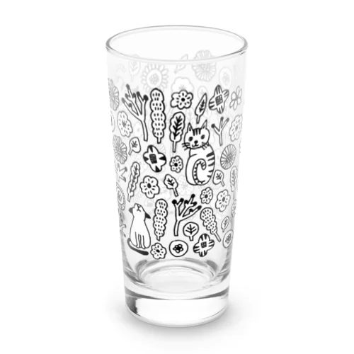 猫と花 Long Sized Water Glass