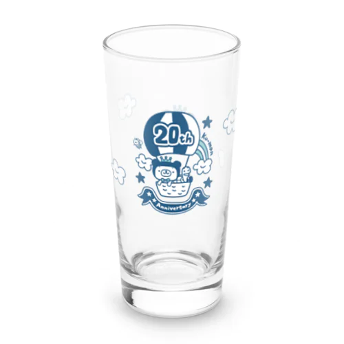 くーまん ロンググラス20th（ブルー）  Long Sized Water Glass