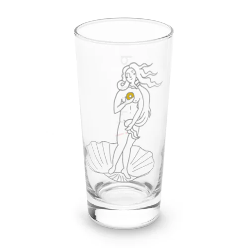 名画 × スイーツ（ヴィーナスの誕生） Long Sized Water Glass