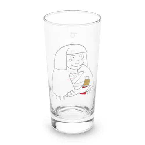 名画 × スイーツ（麗子微笑） Long Sized Water Glass