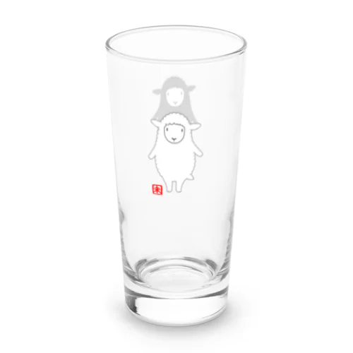 十二支　「未（ヒツジ）」白と黒 Long Sized Water Glass