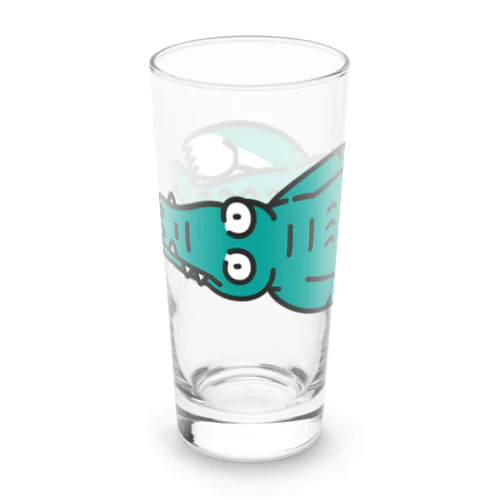 だりぃワニ　だりぃんだわ　ビックリだわ Long Sized Water Glass