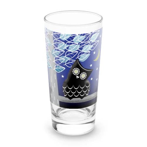 Velvet Night Owl Long Sized Water Glass