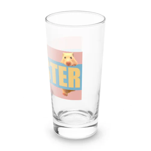 ピンクボーダーなハムスター Long Sized Water Glass