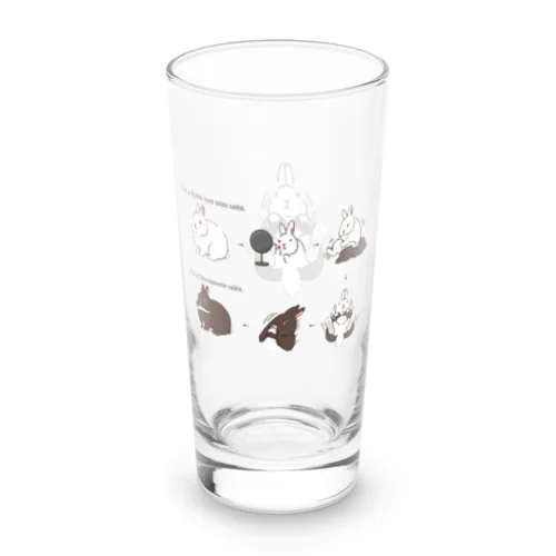 ルビーアイドホワイトからチョコレートオターに変身！ Long Sized Water Glass