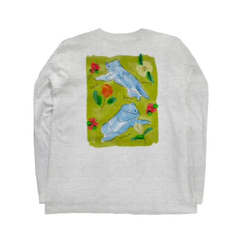 画家が書いたコアラさん🐨バックプリント Long Sleeve T-Shirt