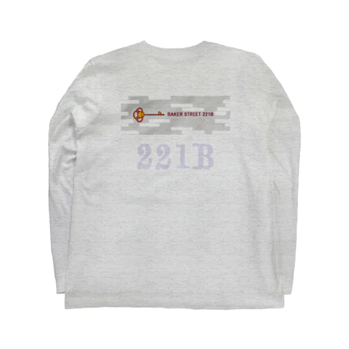 ベイカー街221Ｂ004細幅グレー Long Sleeve T-Shirt