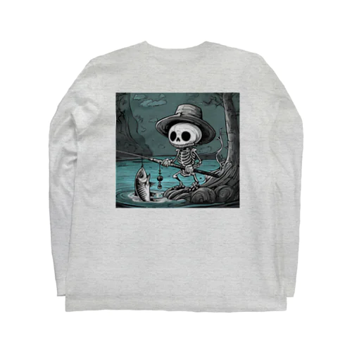 fishingskullのbackprintシリーズ Long Sleeve T-Shirt