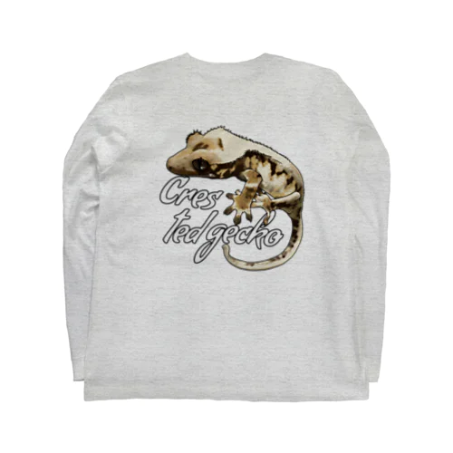 クレステッドゲッコー/リリーホワイト Long Sleeve T-Shirt