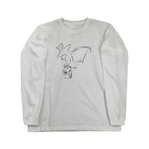 プテラノドン デリバリー ジュラシックランチ Long Sleeve T-Shirt