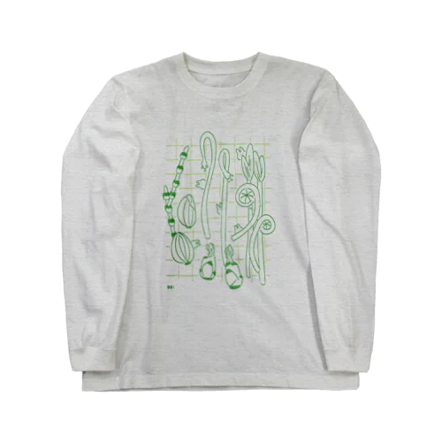 山菜とちいさいうさぎ Long Sleeve T-Shirt