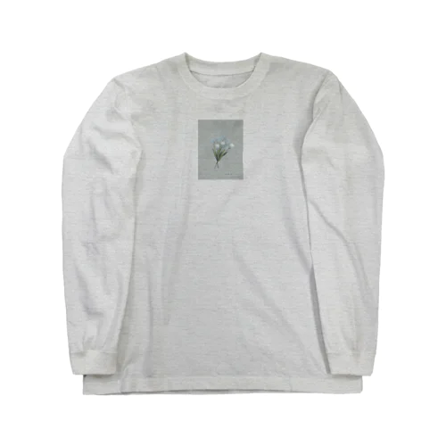 💐 mint green gray × white gray blue . Long Sleeve T-Shirt