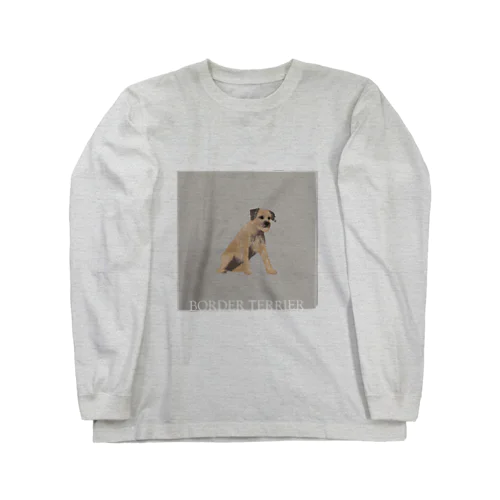 My favirite terriers drom A to Z　~B~ BORDER TERRIER ロングスリーブTシャツ