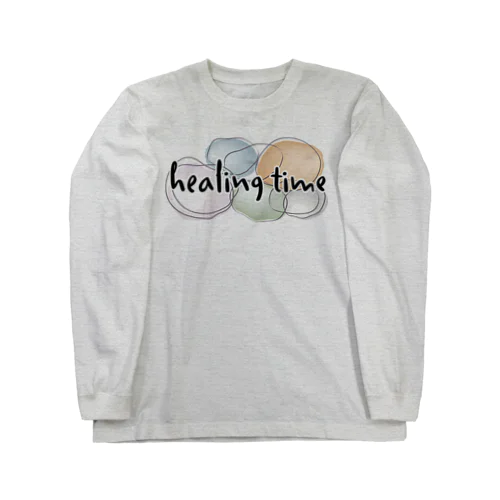 healing time/癒しの時間 ロングスリーブTシャツ