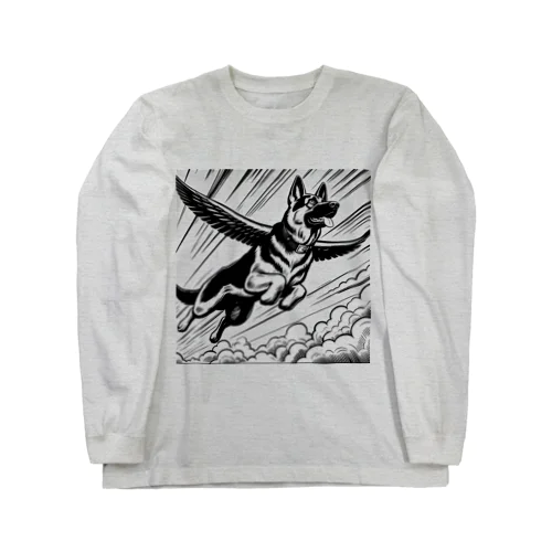 フライングシェパード Long Sleeve T-Shirt