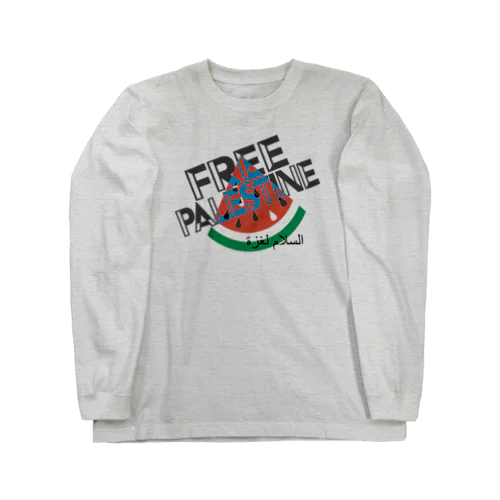 FREE PALESTINE ロングスリーブTシャツ