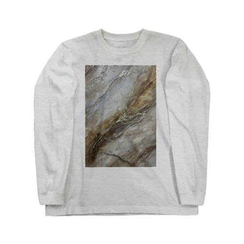 Tinkテクスチャーアート大理石 Long Sleeve T-Shirt