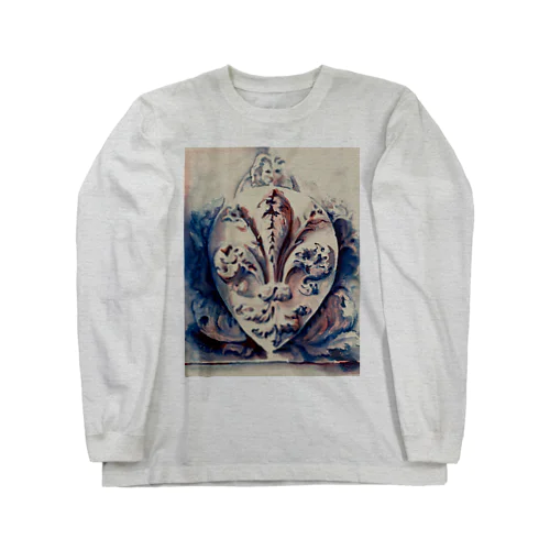 ユリの紋章・フィレンツェのシンボル水彩 Long Sleeve T-Shirt