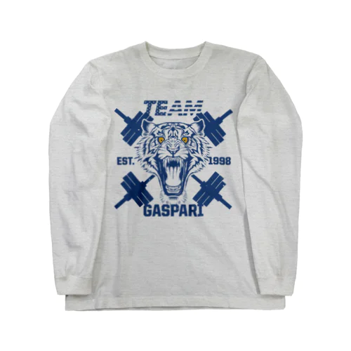 ギャスパリニュートリション公認 Gaspari_HeatherGrayTee_NextLevel6010_TeamGaspariTiger_ArtFile ロングスリーブTシャツ