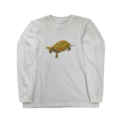 ここにいるよ、ニホンイシガメ Long Sleeve T-Shirt