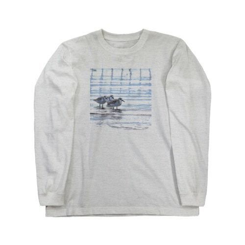 雨上がりのミユビシギ Long Sleeve T-Shirt