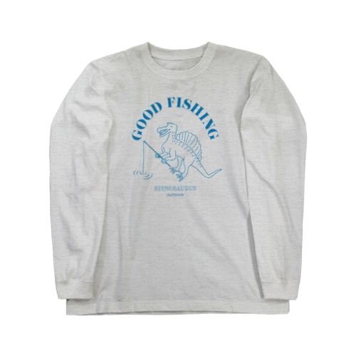 グッドフィッシング(スピノサウルスBLUE) Long Sleeve T-Shirt