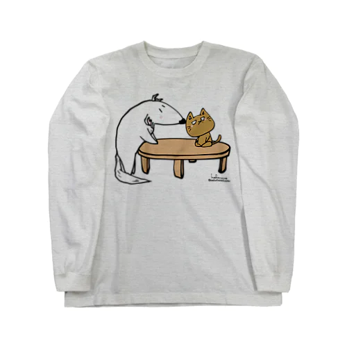 ボルゾイと猫 ぼるる＆おこねここ Long Sleeve T-Shirt