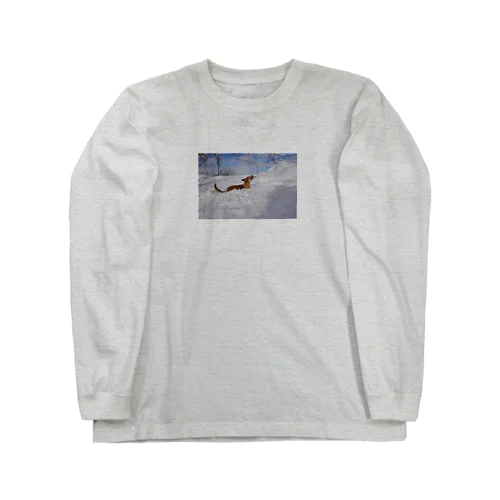 雪景色りくちゃん Long Sleeve T-Shirt