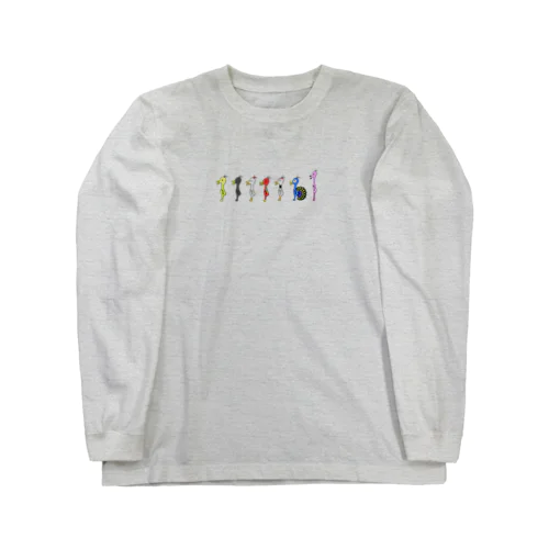 シュールな子鳥(ことり)色とりどり Long Sleeve T-Shirt