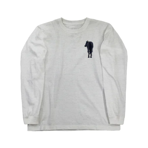 【うまけつ】青毛 Long Sleeve T-Shirt