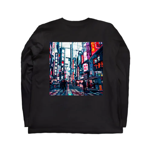 cyber in Tokyo (背面) Long Sleeve T-Shirt