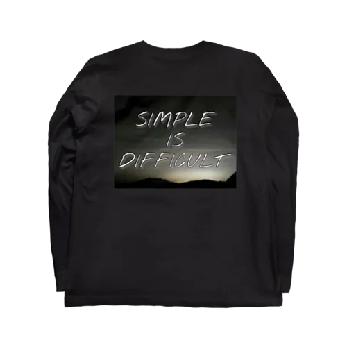 SIMPLE IS DIFFICULT 夜空 ロングスリーブTシャツ