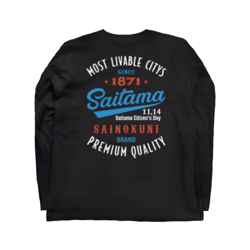 [★バック] Saitama -Vintage- (濃色Tシャツ専用) Long Sleeve T-Shirt