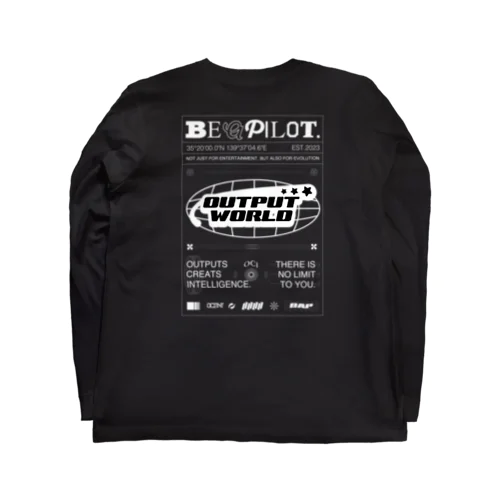 "BE A PILOT" TEE Long Sleeve T-Shirt