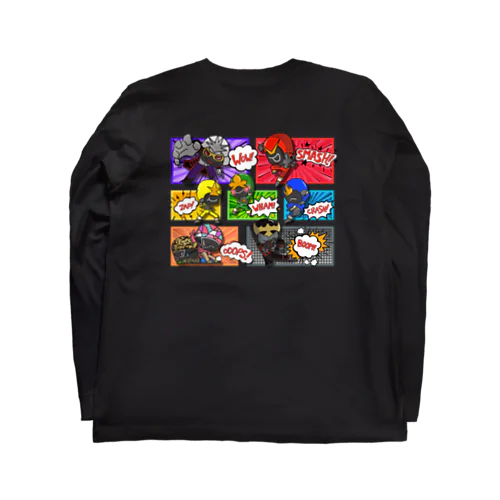 アメコミ風イラスト(前面) Long Sleeve T-Shirt