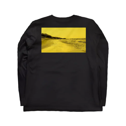 Shore on the back yellow ロングスリーブTシャツ