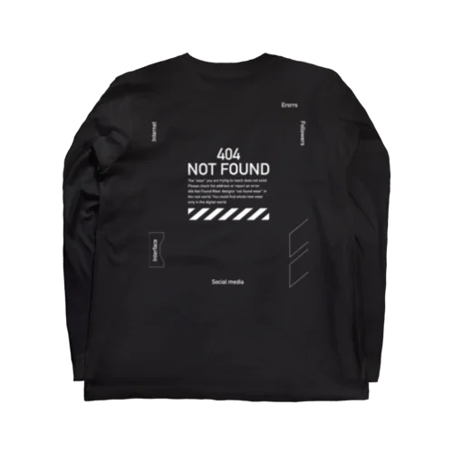 404 Not Found 警告 ロングスリーブTシャツ