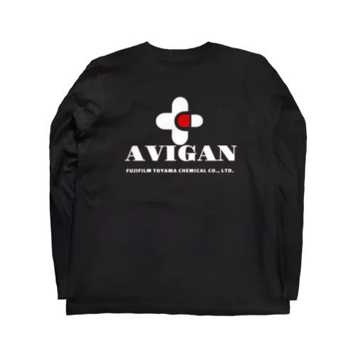 アビガン背中プリント Long Sleeve T-Shirt