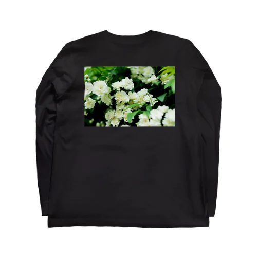 FLOWERS-しろ- ロングスリーブTシャツ