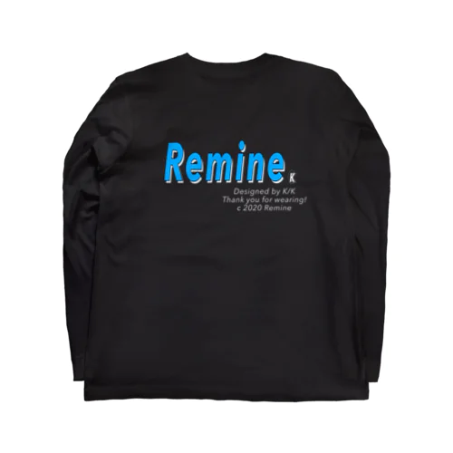 Remine black T shirt ロングスリーブTシャツ