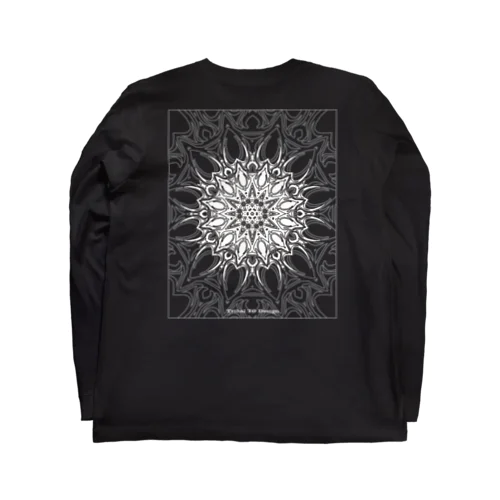 ゼンタングル風_枠有り Long Sleeve T-Shirt