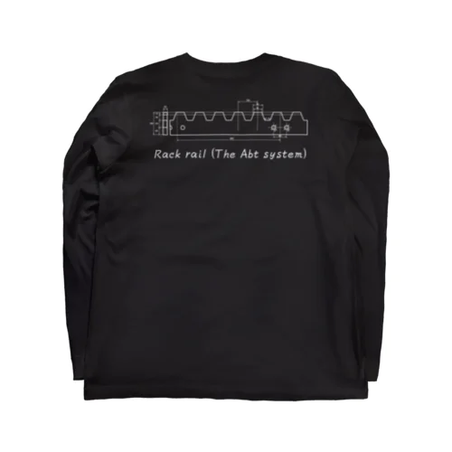 ラックレール図面（白） Long Sleeve T-Shirt