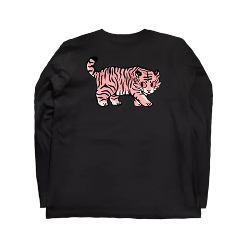 ピンクのトラ Long Sleeve T-Shirt