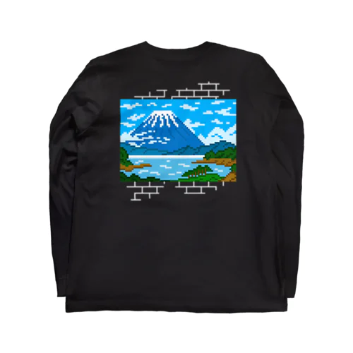 ドット絵の銭湯絵 Long Sleeve T-Shirt