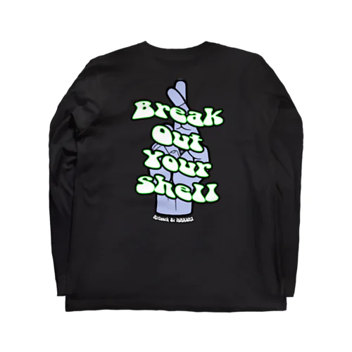 “Break Out Your Shell” BLACK ロングスリーブTシャツ