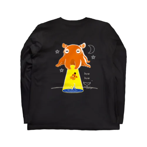 バックプリント　たこさんwinなーとメンダコUFO Long Sleeve T-Shirt