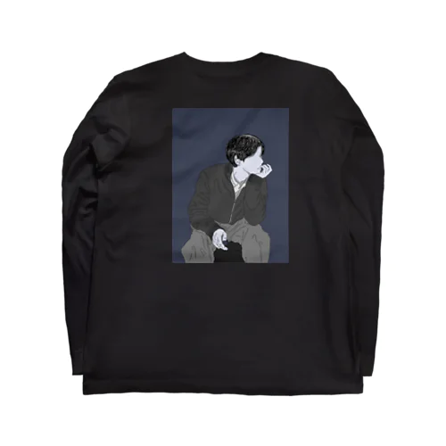 韓国風イラスト　白ロゴver Long Sleeve T-Shirt