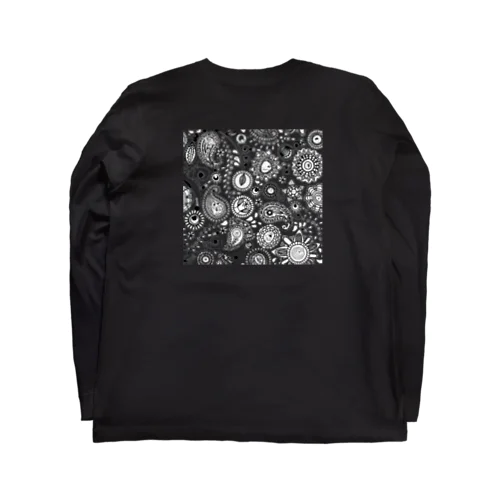 ペイズリー柄　ブラック Long Sleeve T-Shirt