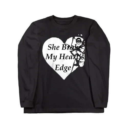 Heart` Edge ロングスリーブTシャツ